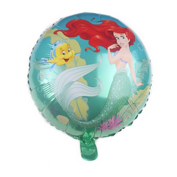 Palloncino Tondo Foil Ariel Sirenetta