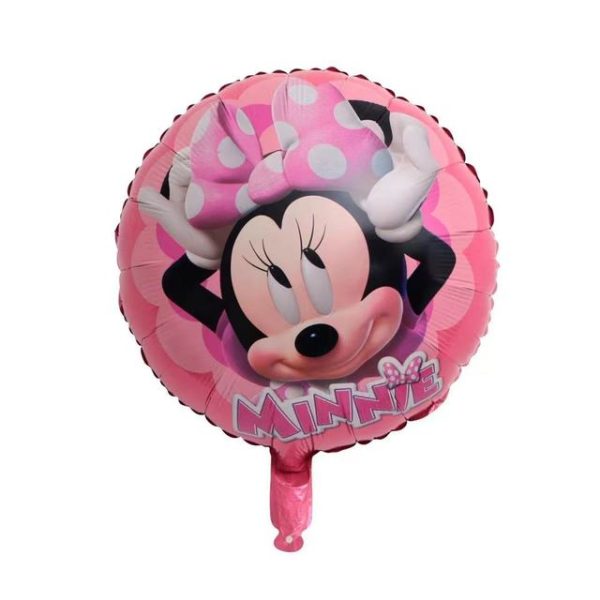 Palloncino Tondo Foil Mylar Minnie Rosa